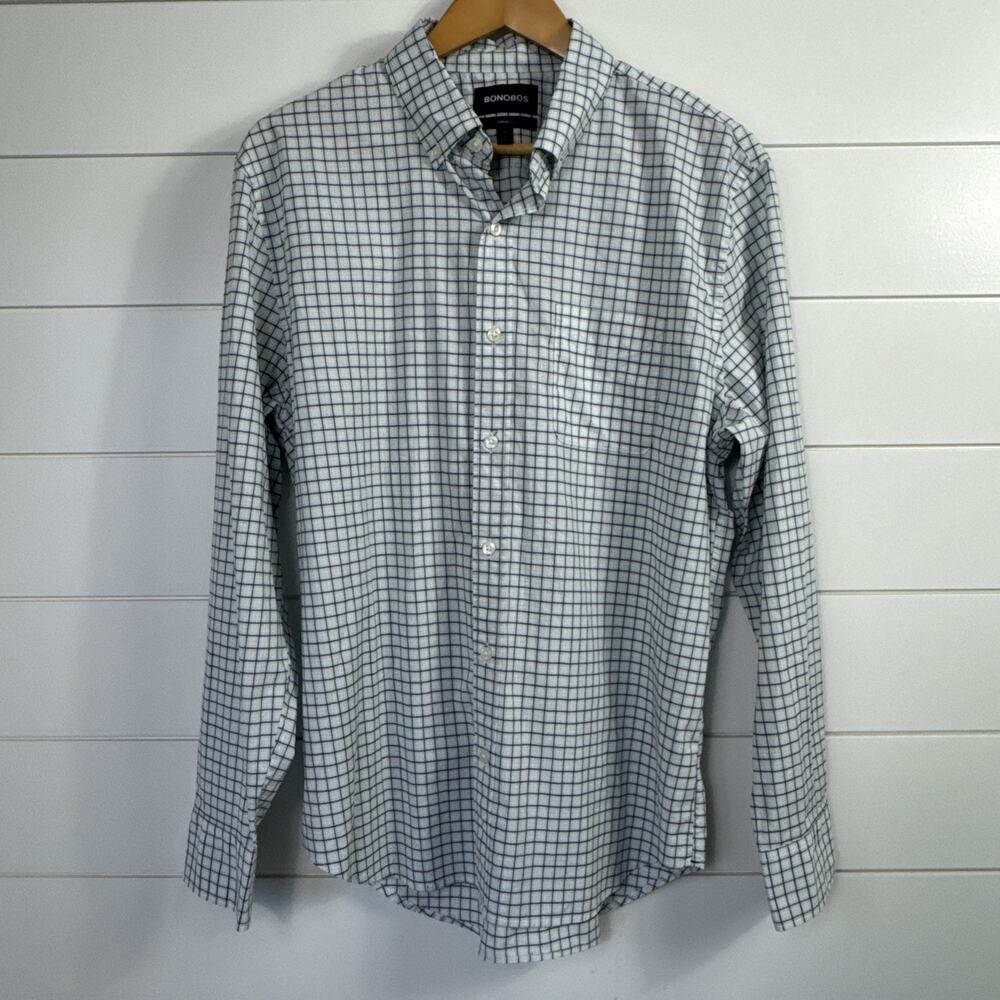 Bonobos Standard Fit Button Front Multicolor Check Pattern sz L